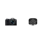 Canon EOS R8+RF 24-50MM F4.5-6.3 IS STM|24.2MP Full-Frame Mirrorless Camera & RF 16mm F2.8 STM - Ultra-wide lens for Canon R system cameras, ideal for vlogging, landscapes and architecture.