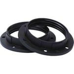 Gelia 100003270 Skärmring E27, svart, 2-pack