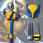 Wolverine Halloween-kostym för pojkar, Marvel Superhjälte, Födelsedagspresent 9-10Y