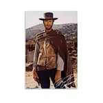 QWSDF Clint Eastwood Poster Decorative Painting Canvas Wall Art Living Room Posters Bedroom Painting 24x36inch(60x90cm)