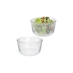 Salladsskålar i glas 2-pack