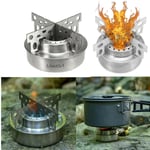 Stainless Steel Alcohol Stove With Rack Backpacking Camping Hiking Burner h B1P2