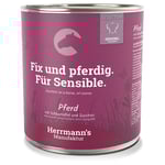 Herrmann's Ekologiska Meny Sensitive 6 x 800 g - Häst med ekologisk sötpotatis och ekologisk zucchini