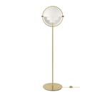 Gubi - Multi-Lite Floor Lamp Brass/White, Excl. 57W Halogen/9,5W LED 810lm E27, Dimbar - Skärmlampor