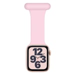 Wepro Strap Compatible with Apple Watch Strap Fob 41mm 40mm 38mm, Infection Control Design Silicone Pin Fob for Nurses Midwives Doctors Healthcare Hikers, for iWatch Series SE/7/6/5/4/3/2/1, Pink