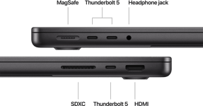 MacBook Pro 14-tum, M4 10-core, grafik 10-core, 32GB, 1TB SSD, 96W, Nanotextur, Rymdsvart