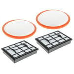 Spares2go Hepa H12 Filter Pad Kit For Vax Power 6 C89-P6-B C89-P6N-P Vacuum Cleaners (Pack of 2)