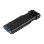 VERBATIM PINSTRIPE USB-NØGLE 16 GB USB TYPE-A 3.2 GEN 1 (3.1 GEN 1), SORT