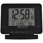 Acctim Radio Controlled Couples Digital Alarm Clock, Black Plastic