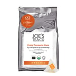 Joe's Tea Co. Feisty Turmeric Guru, 100 Pyramid Bags - Organic Ginger Tea