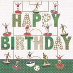 Subbuteo Football Happy Birthday Card - Nigel Quiney male man for him boy
