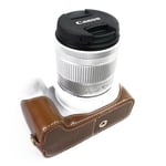Canon EOS 200D kameran kameraskydd syntetläder - Brun