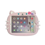 Trolsk Kids Case med stropp - Pink Cat (iPad 10,2/Pro 10,5)