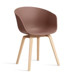 HAY About a Chair 22 stol 2.0 Soft brick-såpat ekstativ