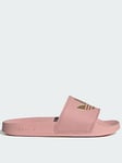 adidas Originals Womens Adilette Lite Sliders - Pink, Pink, Size 5, Women