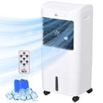 3 i 1 mobil luftkonditionering med luftfuktning Vattenkylning 15L 60° oscillerande luftkonditionering Luftkylare med 7,5h timer,