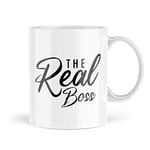Wedding Mug Wifey Married Bride to Be The Real Boss Wife Wedding Planning Gift Work Mugs Newly Engaged Engagement Gift Hen Do Present Valentines Day - MWE7