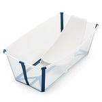 Baignoire Pliable Flexi Bath et Transat de Bain Flexi Bath - Bleu Transparent
