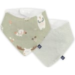 Alvi ® Triangel halsduk 2-pack Baby Forest färgad/grön