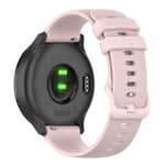 Grid Texture Silikonrem, justerbar, rosa för din Garmin Vivomove Sport/venu 2 Plus 20mm