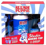 Slushie Making Cup With Blue Raspberry Syrup Official Slush Puppy Blue Red Whit