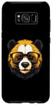 Coque pour Galaxy S8+ Tête de panda cool | Portrait hipster amusant