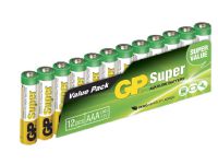 GP Batteries Super Alkaline AAA, Engångsbatteri, AAA, Alkalisk, 1,5 V, 12 styck, Multifärg