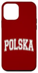 Coque pour iPhone 12 mini Polska Pologne Varsity Style maillot de sport
