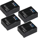 Batterie 4 pièces Batterie Pour Gopro Hero 3 + Hero 3 +, Double Chargeur Lcd, Accessoire Original Pour Caméra