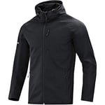 JAKO Men's softshell jacket light softshell jackets., mens, 7605, black, XXL