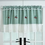 1pcs-Lattice Half Kitchen Curtains White Ready Made Cafe Curtains Handmade Cotton Linen Short Curtain Home Decoration Small Curtain for Bedroom Door Living Room Bathroom Kitchen Small Windows