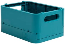 Exacompta - Réf. 27034D - 1 caisse pliable, casier, boîte de rangement multi-usages SMARTCASE - Livrée à plat, dimensions non pliées : Prof.18,8 x larg.13,8 x Haut.9,5 cm - Couleur Bleu pacifique