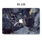 Convient pour étui de protection pour ordinateur portable Apple AirPro housse de protection pour macbook couleur marbre boîtier d'ordinateur-RS-220- 2019Pro16 (A2141)