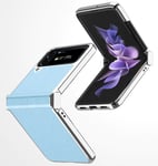 samsung Samsung Galaxy Z Flip 4 Electroplasting PU Case Blue