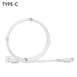 Type-c Usb Charging Cable Self-coiling Magnetic Absorption White