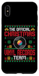 iPhone XS Max Funny Christmas Vinyl Records Team Vinyl Records Player Xmas Case