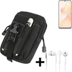 big Holster for Realme C31 + earphones pouch sleeve belt bag cover case Outdoor 