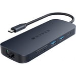 HyperDrive Next 8 Port USB-C Hub -adapter, midnattsblått