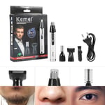 KEMEI Mens Electric Hair Cut Clipper Beard Shaver Machine Razor Nose Trimmer Set