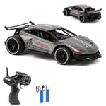 CMJ RC CARS Alloy RC Remote Control Car - Rechargeable Battery, 1:20 Scale Grey Monster, Up to 10MPH with Precision 2.4Ghz Radio Remote Car, Durable Design for All Ages (Grey)