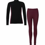 Underställ Lifewear Bambu Dam Svart/Röd - SVA/RÖD, XL