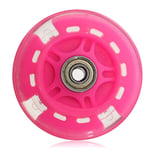 KingLan 80Mm Led Flash Light Up Wheel With 2 Abed-7 Ball Bearing For Mini Micro Scooter- Pink