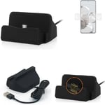 Docking Station for Xiaomi 12T Pro black charger Micro USB Dock Cable