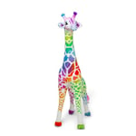 Melissa & Doug Rainbow Giraffe Teddy, Giant Soft Toys, Cuddly Toy Giraffe Teddy, Giant Giraffe Toy, Stuffed Animal Cuddly Toys for Girls, Rainbow Giraffe Plush Toys for 3+ Years
