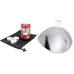 UCO Unisex's Mini Candle Lantern Kit 2.0, Red Powder Coated, One Size & Side Reflector for the Original Candle Lantern,Silver