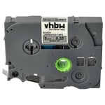 vhbw 1x Ruban compatible avec Brother PT RL700S, P900W, P950NW, P950W, P900, RL-700S, P900NW imprimante d'étiquettes 9mm Noir sur Argent