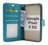 Crazy Horse Wallet Google Pixel 8 5G (Turkos)
