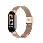 Stilren Xiaomi Mi Band 8 klokkereim - Rose gullfarget