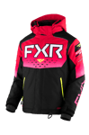 FXR Helium Snow Jacka Barn Svart-Raspberry Fade-Hi Vis""