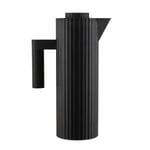 Alessi Plissé Termokanna 1L Svart